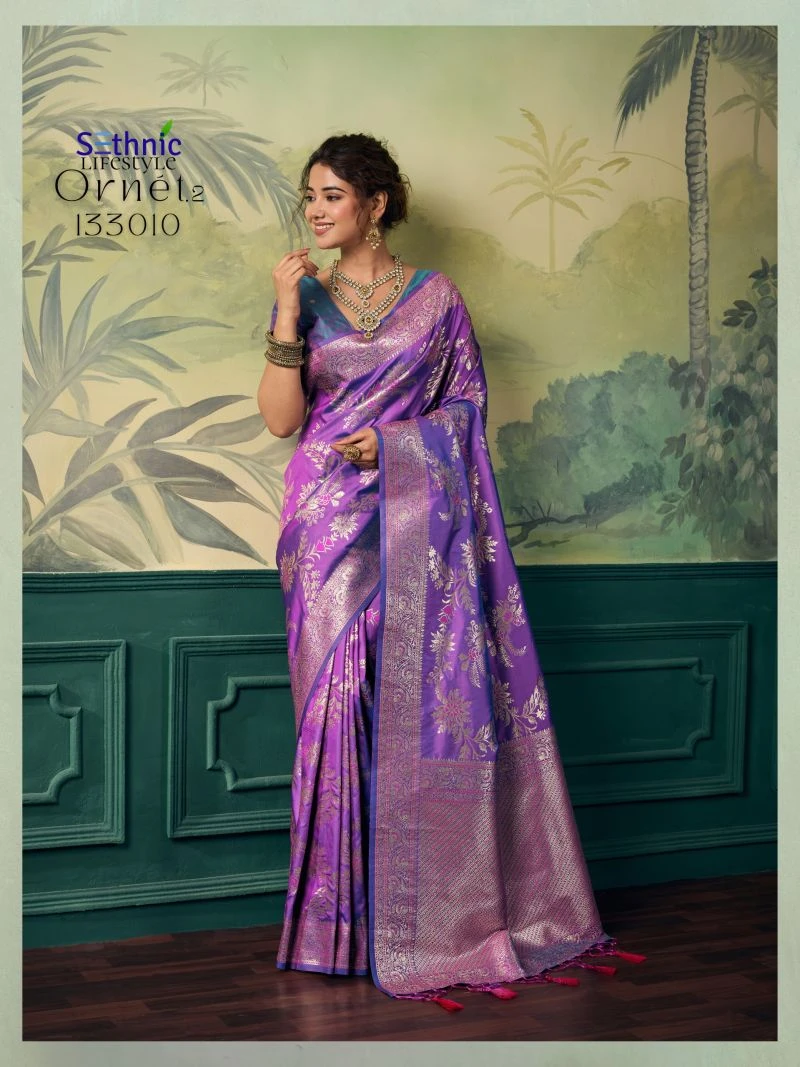 Sethnic Ornet Vol 2 Two Tone Banarasi Silk Zari Saree Collection