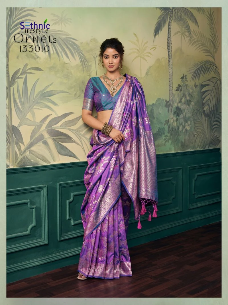 Sethnic Ornet Vol 2 Two Tone Banarasi Silk Zari Saree Collection