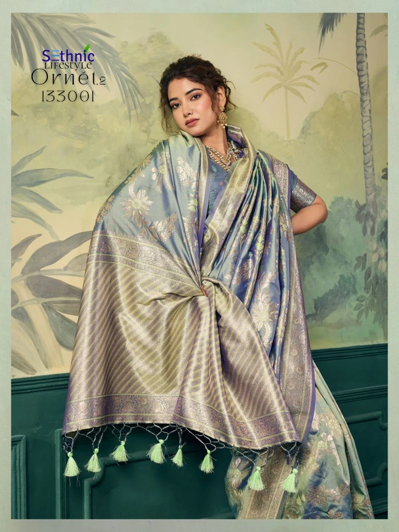 Sethnic Ornet Vol 2 Two Tone Banarasi Silk Zari Saree Collection