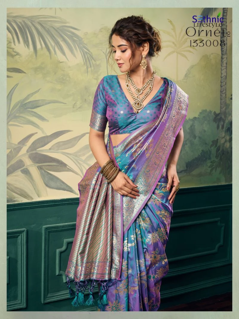 Sethnic Ornet Vol 2 Two Tone Banarasi Silk Zari Saree Collection