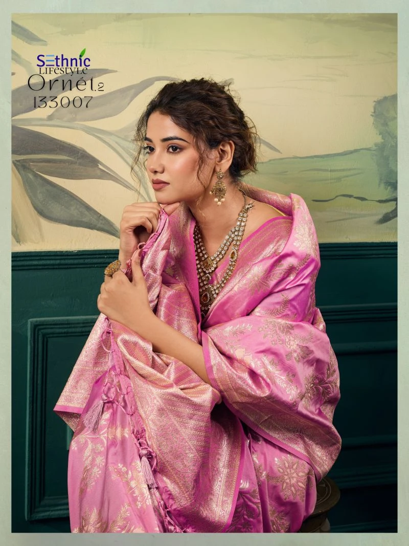 Sethnic Ornet Vol 2 Two Tone Banarasi Silk Zari Saree Collection