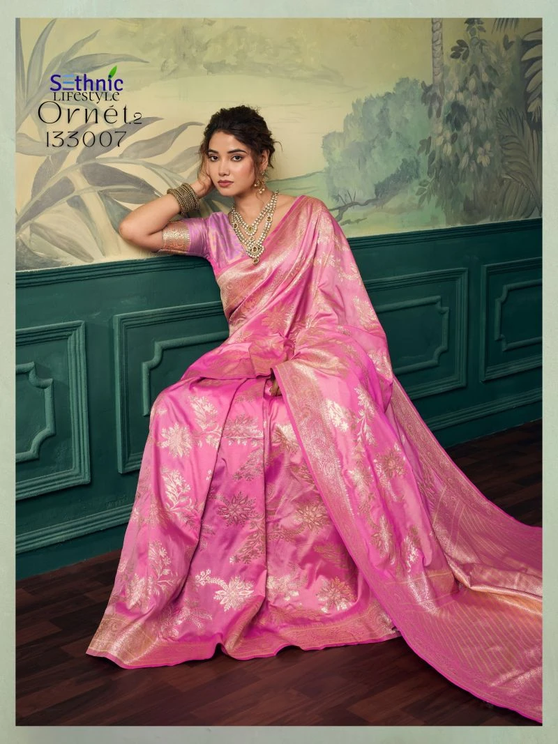 Sethnic Ornet Vol 2 Two Tone Banarasi Silk Zari Saree Collection