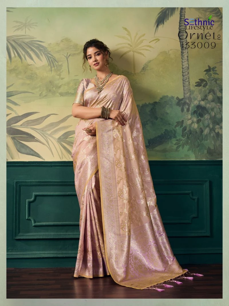 Sethnic Ornet Vol 2 Two Tone Banarasi Silk Zari Saree Collection
