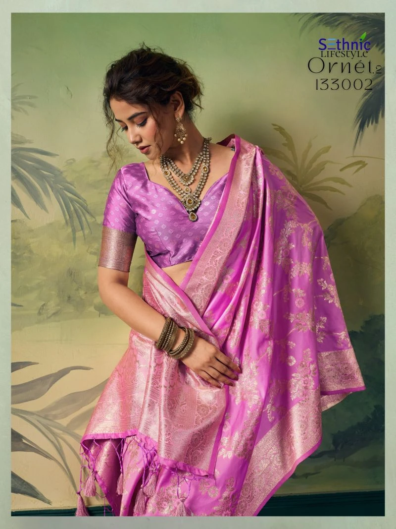 Sethnic Ornet Vol 2 Two Tone Banarasi Silk Zari Saree Collection