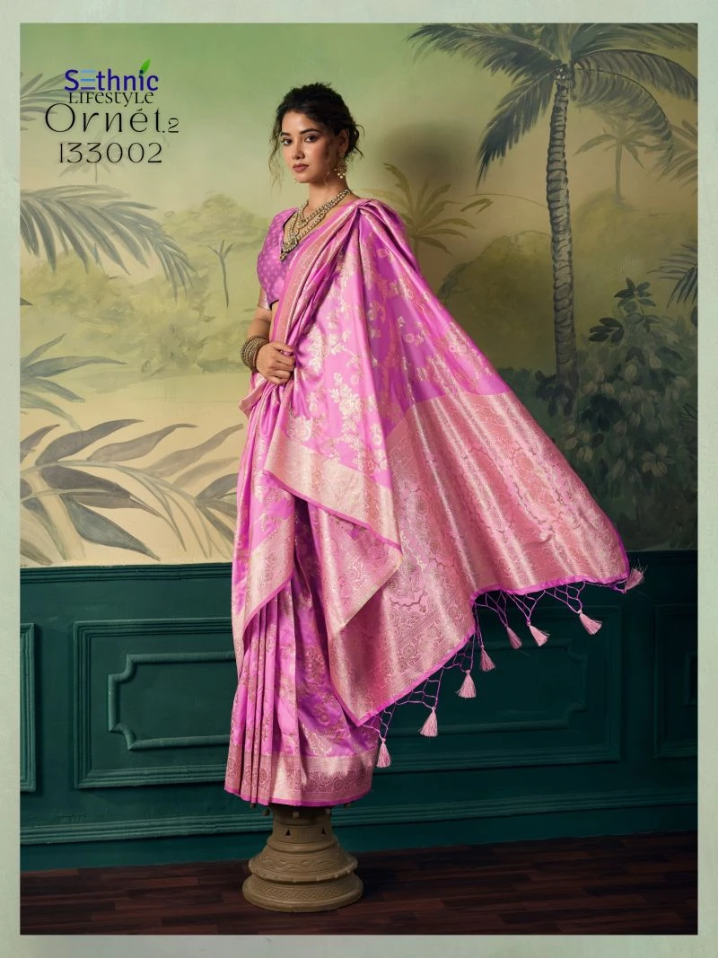 Sethnic Ornet Vol 2 Two Tone Banarasi Silk Zari Saree Collection