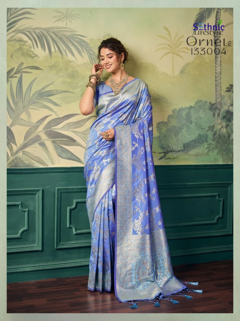 Sethnic Ornet Vol 2 Two Tone Banarasi Silk Zari Saree Collection