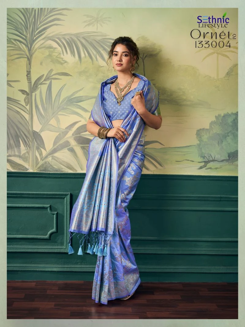 Sethnic Ornet Vol 2 Two Tone Banarasi Silk Zari Saree Collection