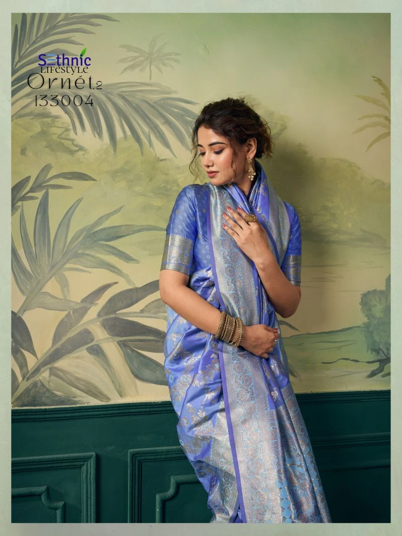 Sethnic Ornet Vol 2 Two Tone Banarasi Silk Zari Saree Collection
