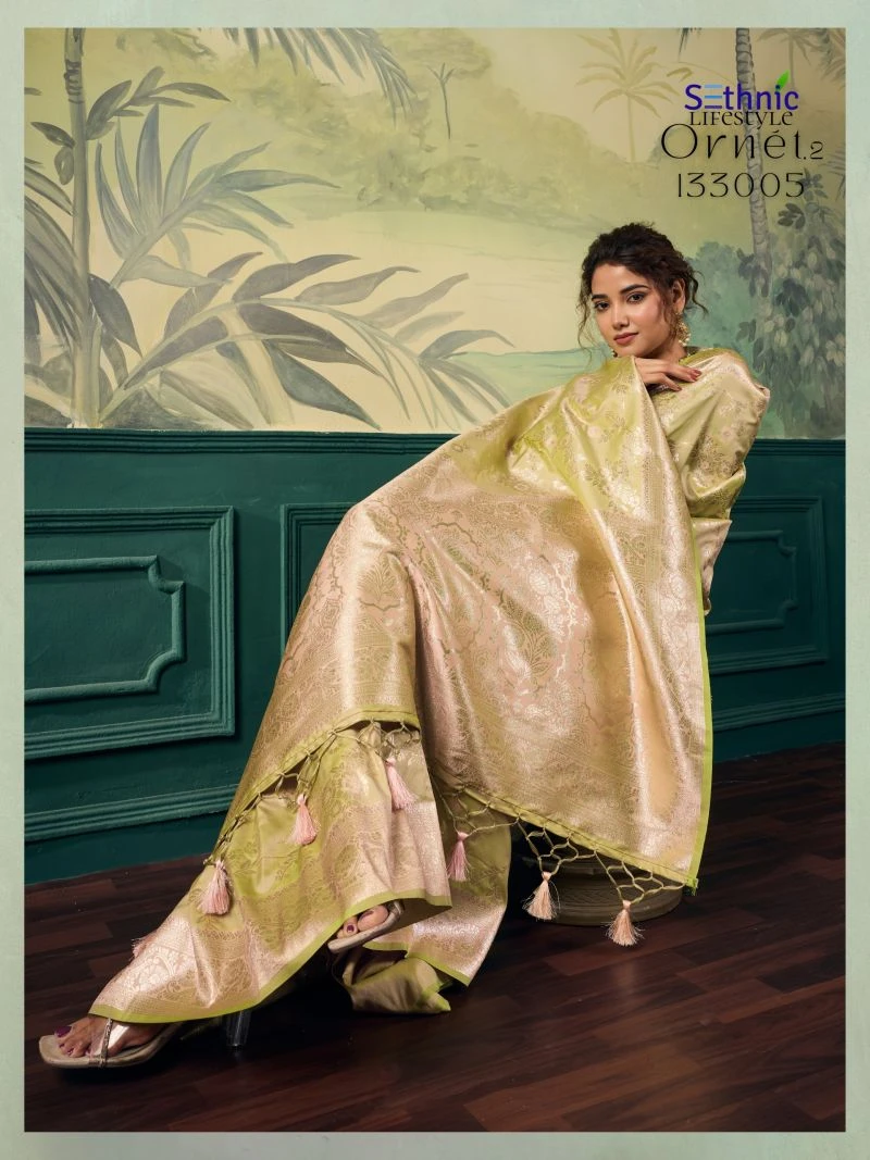 Sethnic Ornet Vol 2 Two Tone Banarasi Silk Zari Saree Collection