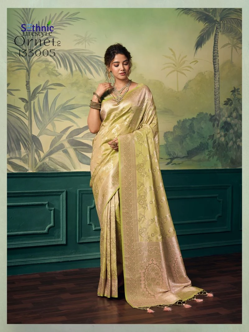 Sethnic Ornet Vol 2 Two Tone Banarasi Silk Zari Saree Collection