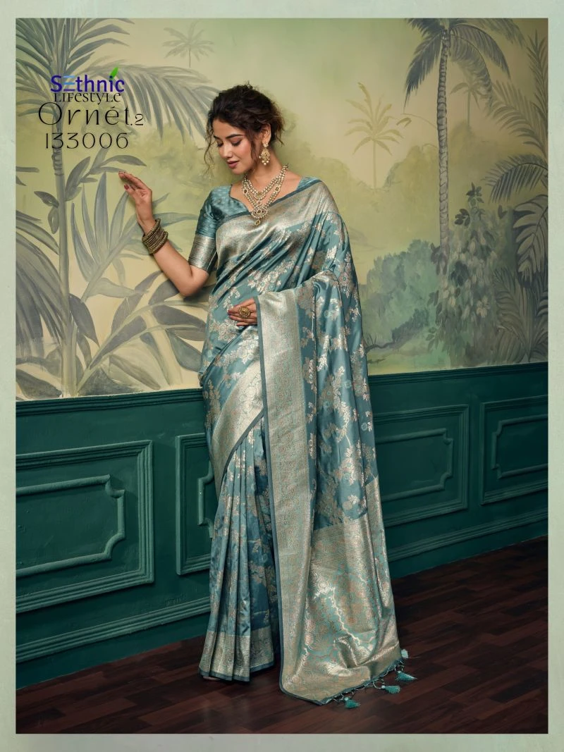 Sethnic Ornet Vol 2 Two Tone Banarasi Silk Zari Saree Collection