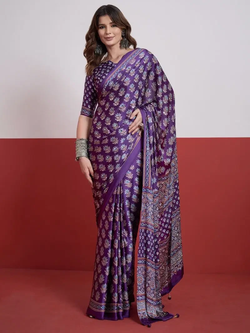 Shisha Vol 1 Semi Model Mirror and Tussle Work Saree Collection