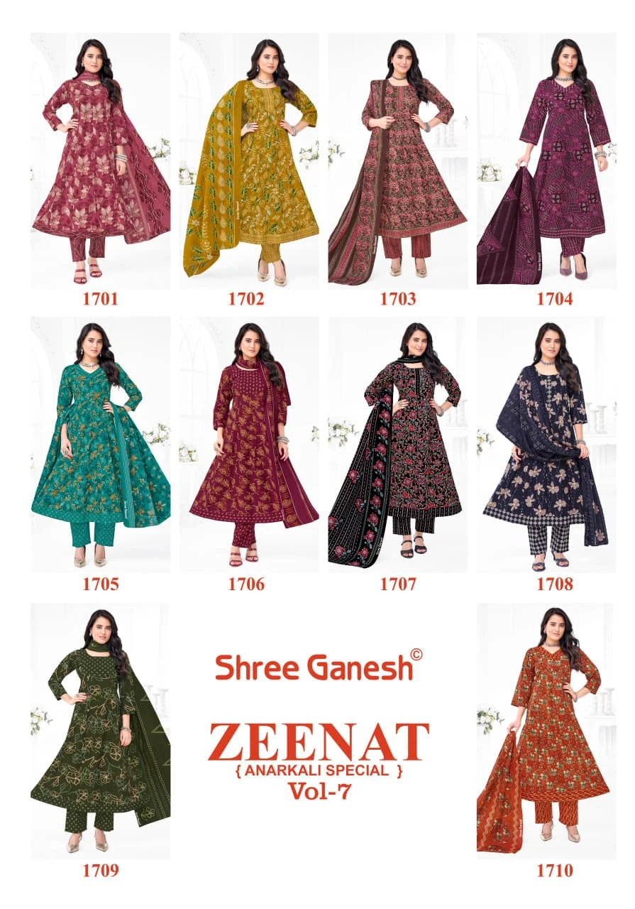 Shree Ganesh Zeenat Vol 7 - Readymade Dress 12