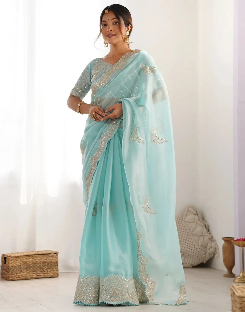 Sm Pari 1 Satin Coding Sequence Work Saree Collection
