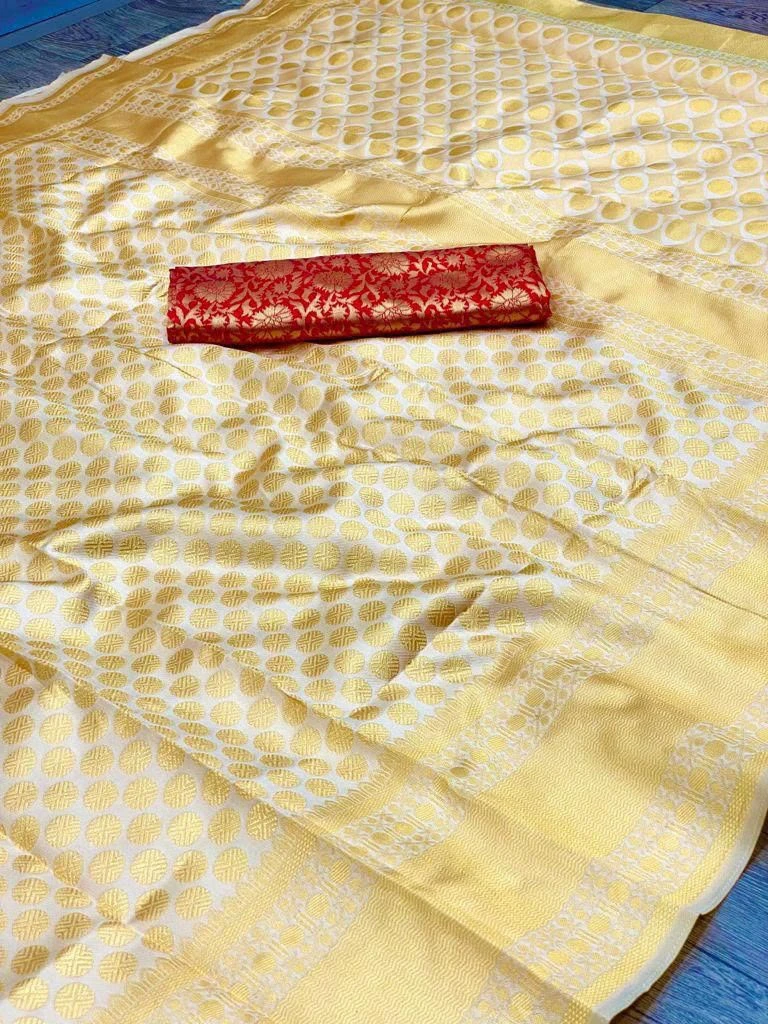 Soft Silk 3066 Lichi Silk Jacquard Work Saree Collection