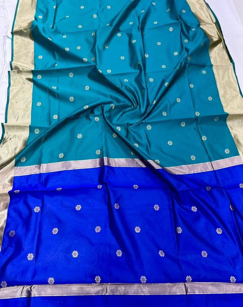 Soft Silk 5046 Lichi Silk Jacquard Work Saree Collection