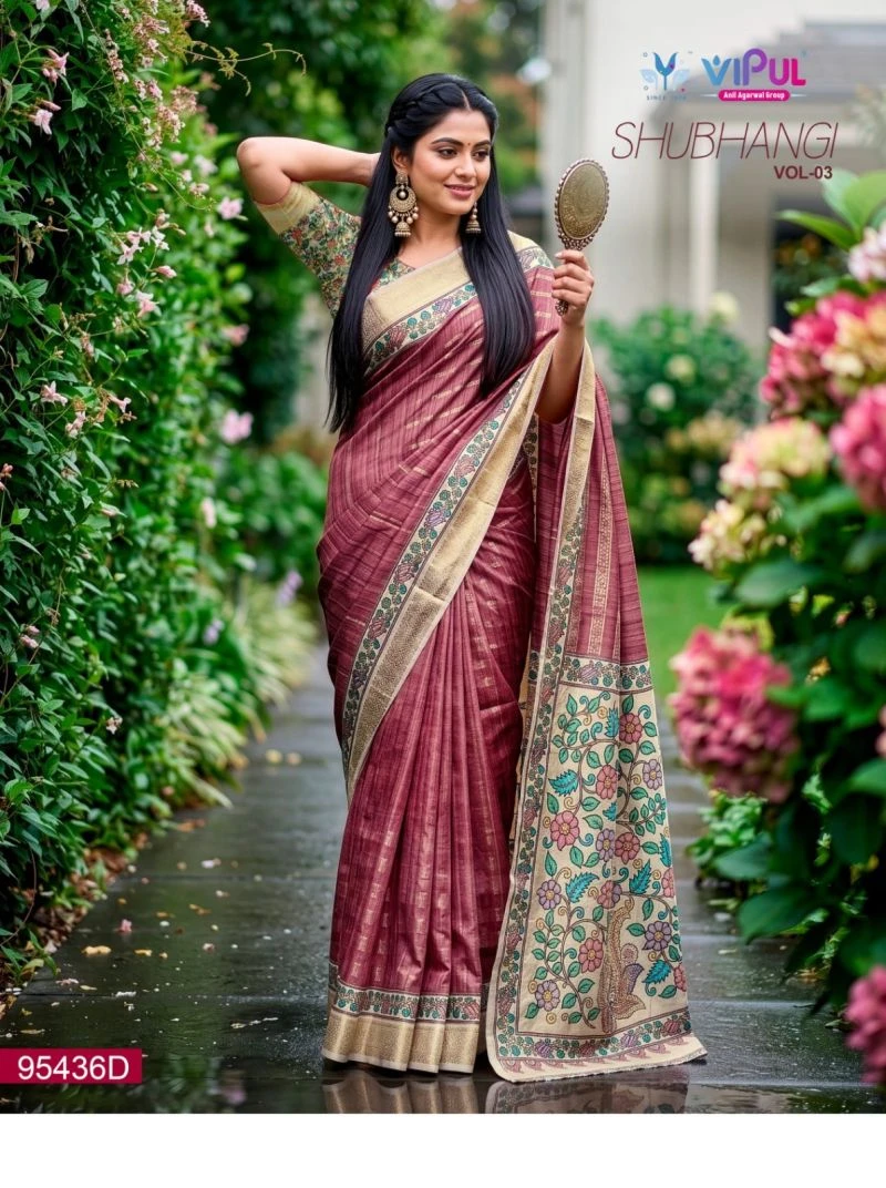 Vipul Shubhangi Vol 3 Soft Silk Printed Saree Collection