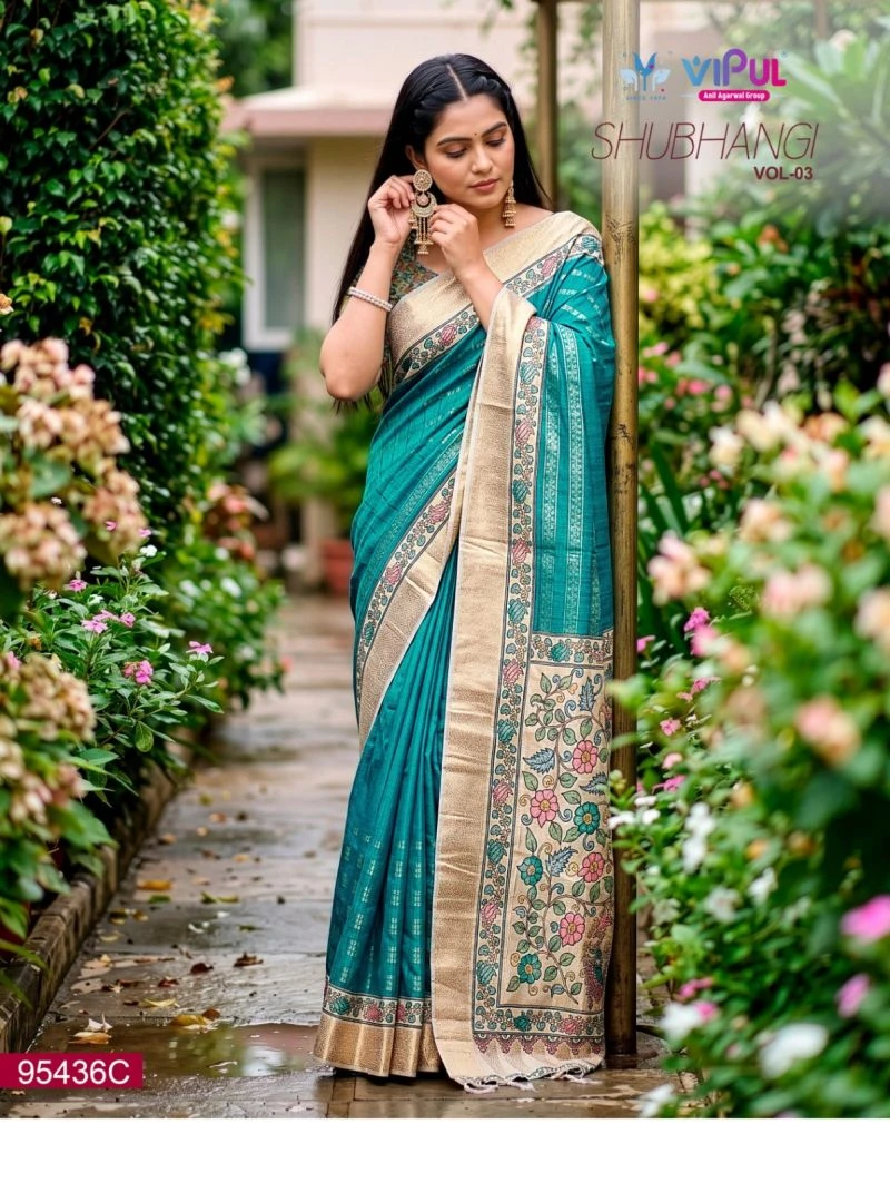 Vipul Shubhangi Vol 3 Soft Silk Printed Saree Collection
