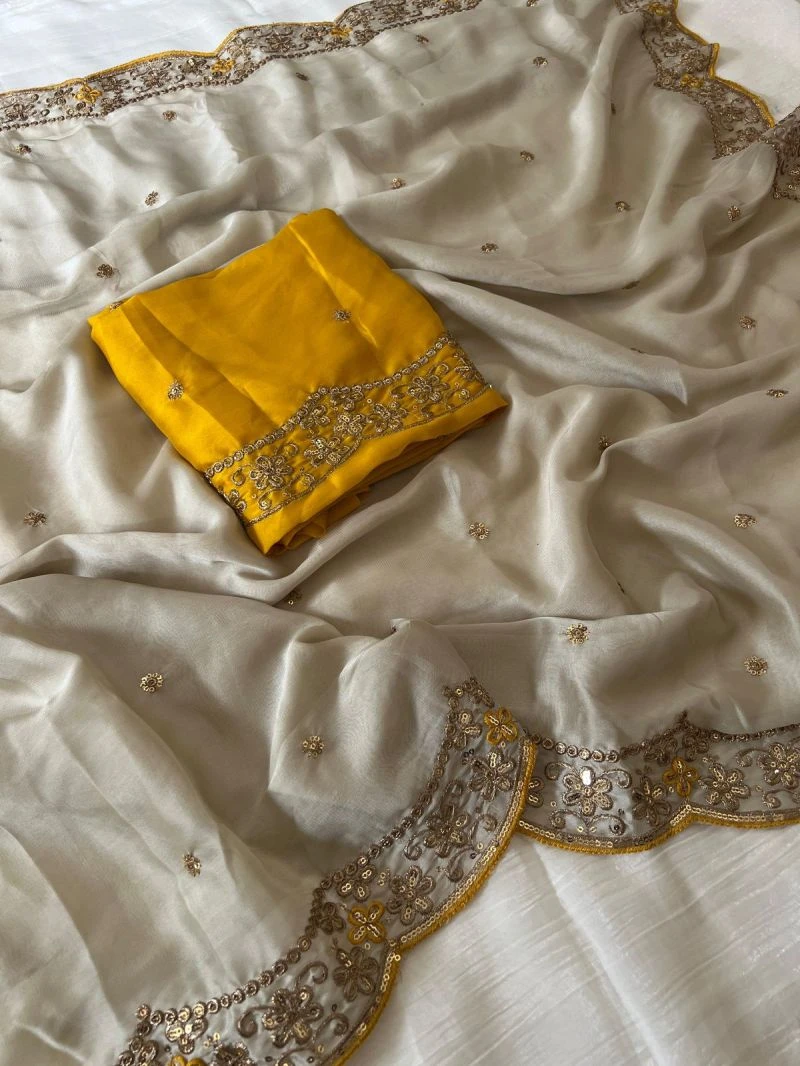 Vt 874 T Rangoli Silk Embroidery Thread Worked Saree Collection