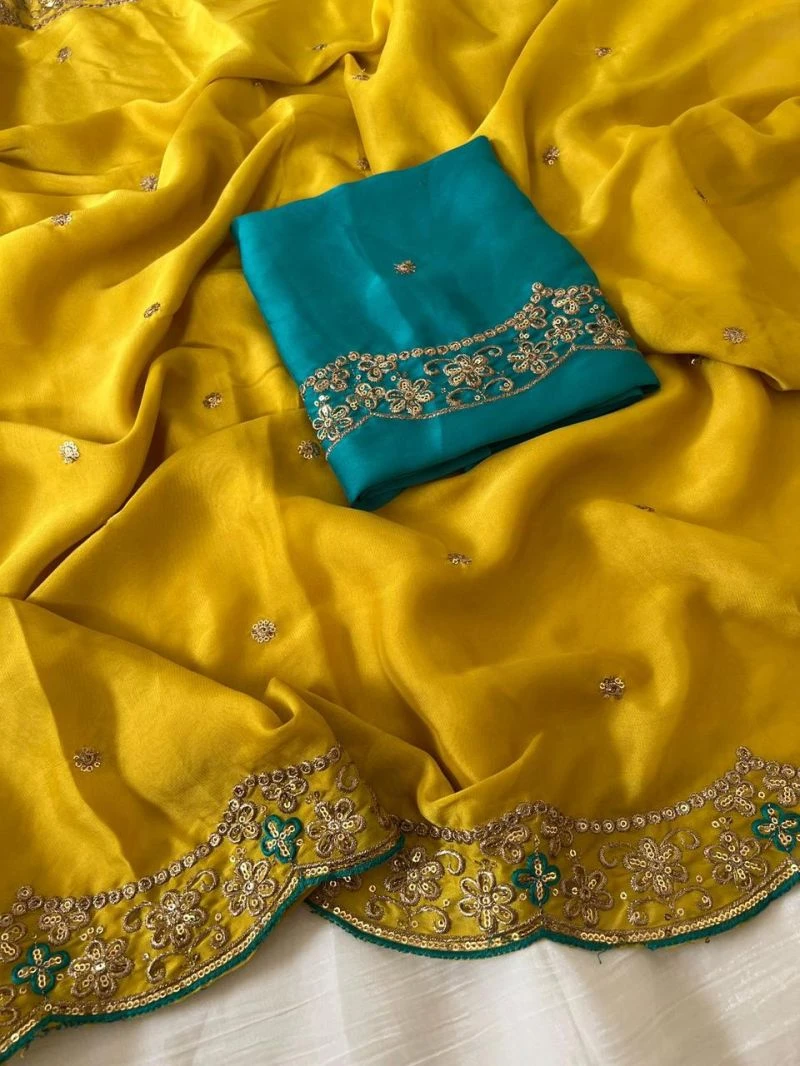 Vt 874 T Rangoli Silk Embroidery Thread Worked Saree Collection