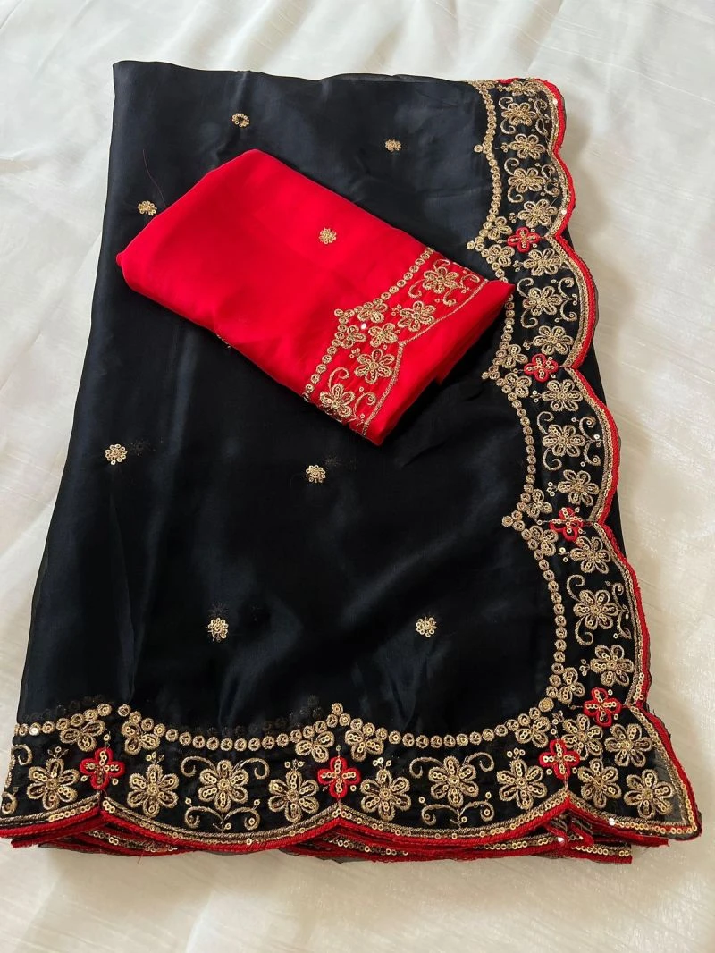 Vt 874 T Rangoli Silk Embroidery Thread Worked Saree Collection