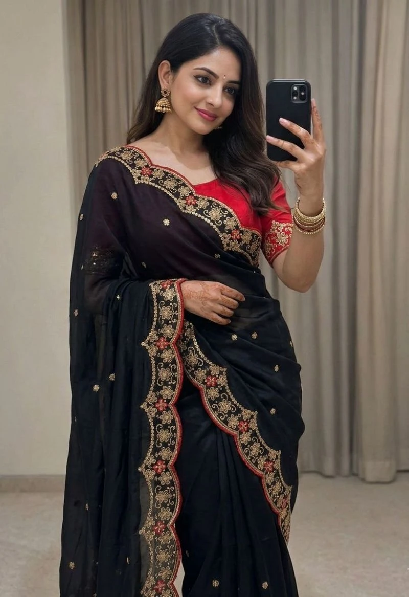 Vt 874 T Rangoli Silk Embroidery Thread Worked Saree Collection