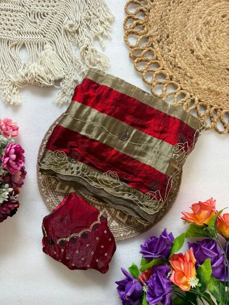 Vt 906 T Space Silk Jharkhan Worked Festival Saree Collection 13
