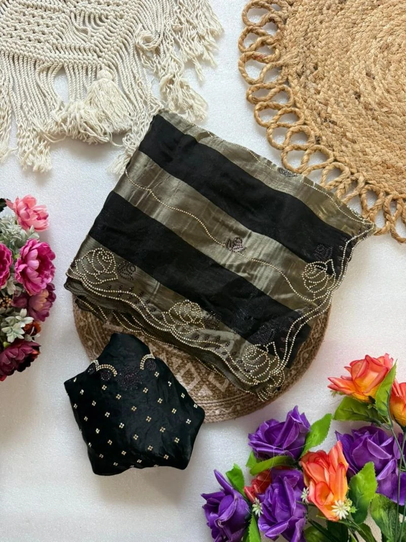 Vt 906 T Space Silk Jharkhan Worked Festival Saree Collection 14