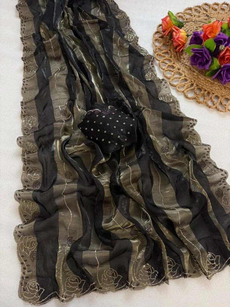 Vt 906 T Space Silk Jharkhan Worked Festival Saree Collection 2