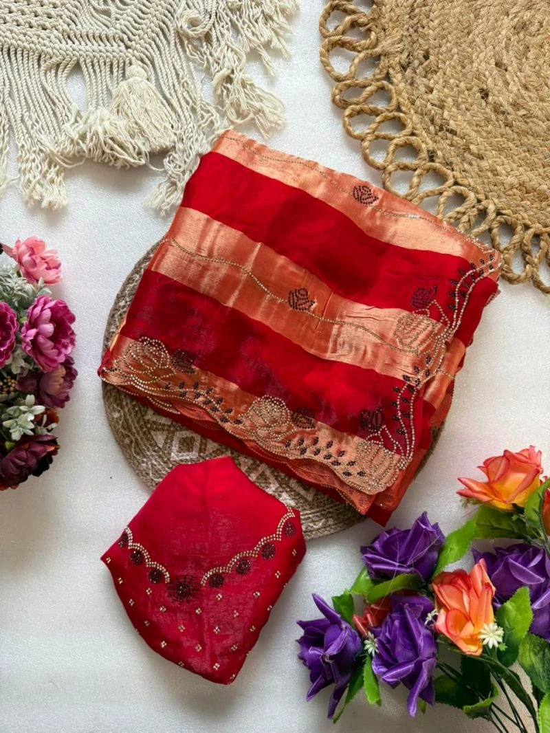 Vt 906 T Space Silk Jharkhan Worked Festival Saree Collection 4
