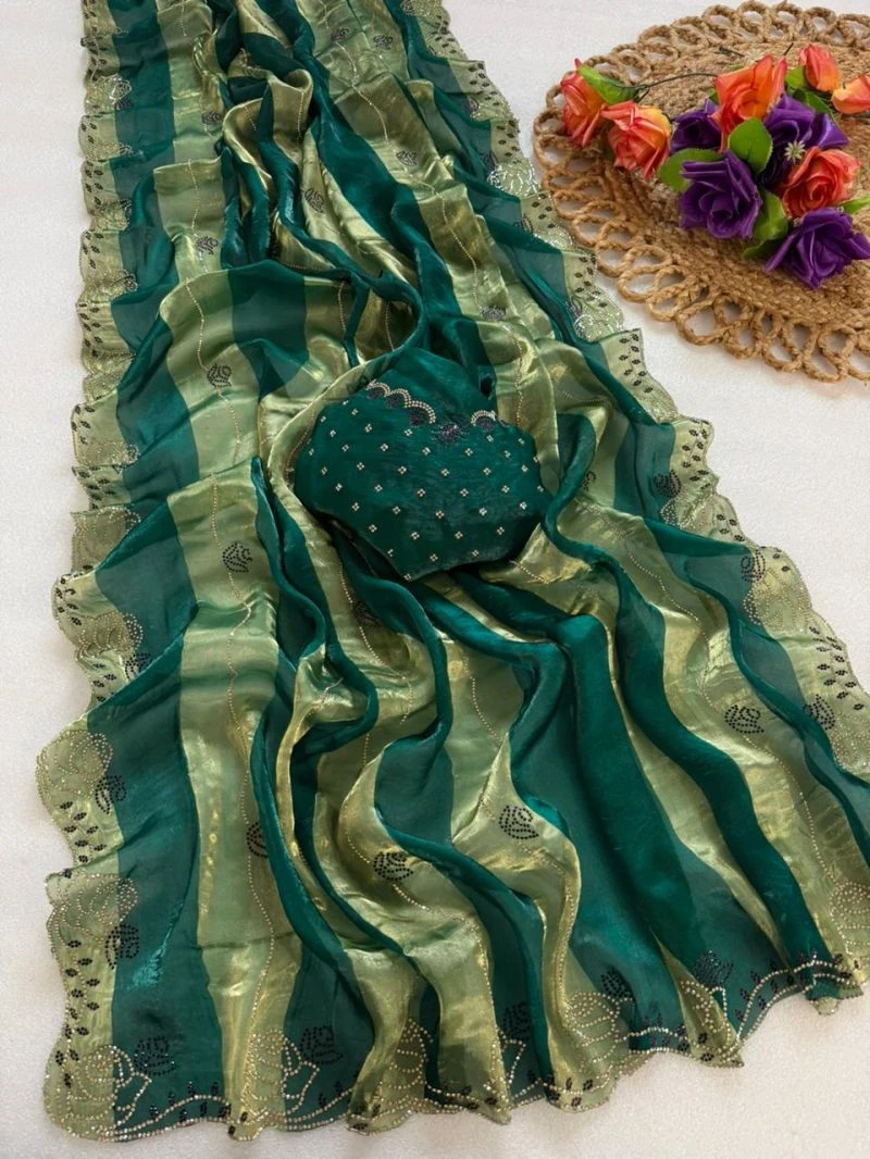 Vt 906 T Space Silk Jharkhan Worked Festival Saree Collection 5