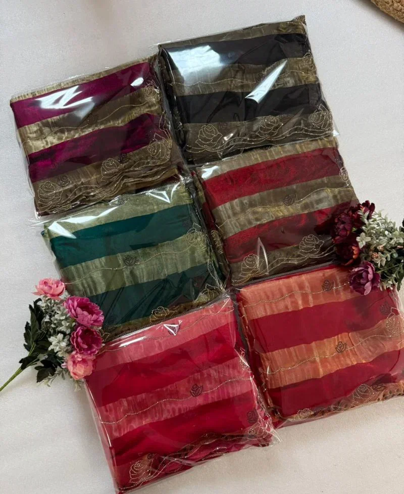 Vt 906 T Space Silk Jharkhan Worked Festival Saree Collection 6