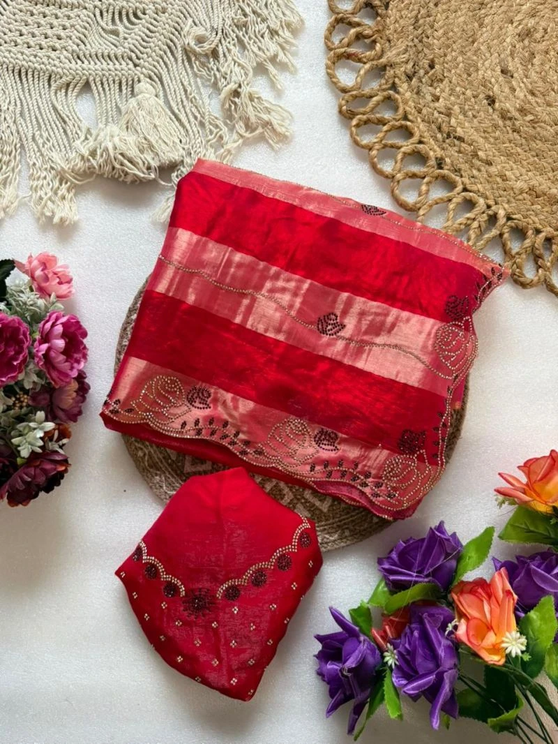 Vt 906 T Space Silk Jharkhan Worked Festival Saree Collection 8