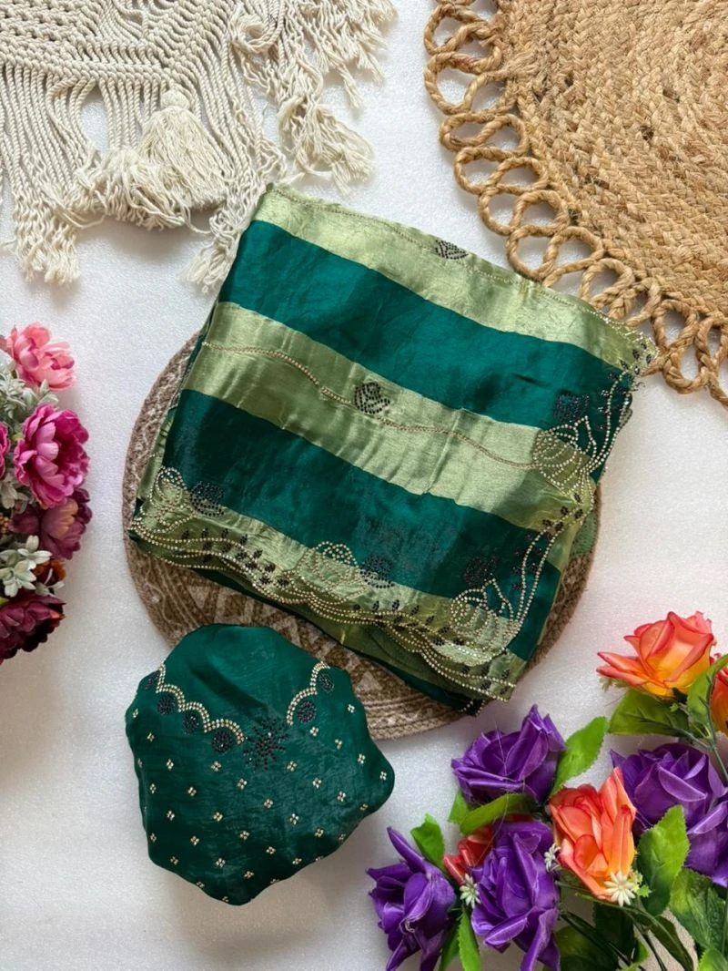Vt 906 T Space Silk Jharkhan Worked Festival Saree Collection 9