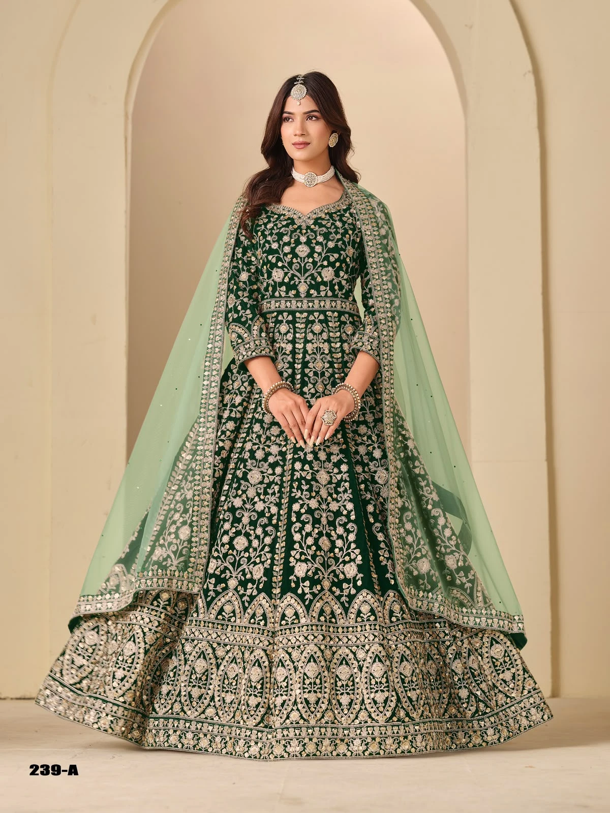 9000 Velvet Readymade Anarkali Wedding Collection Aanaya Vol 239 2