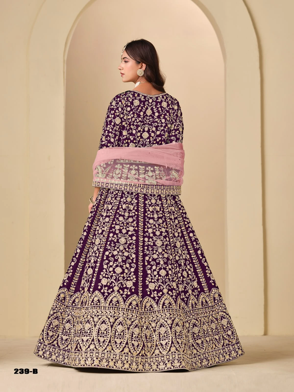 9000 Velvet Readymade Anarkali Wedding Collection Aanaya Vol 239 4