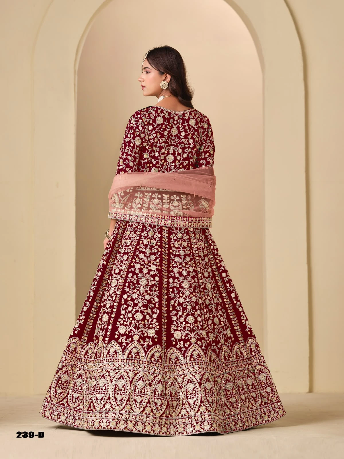 9000 Velvet Readymade Anarkali Wedding Collection Aanaya Vol 239 8