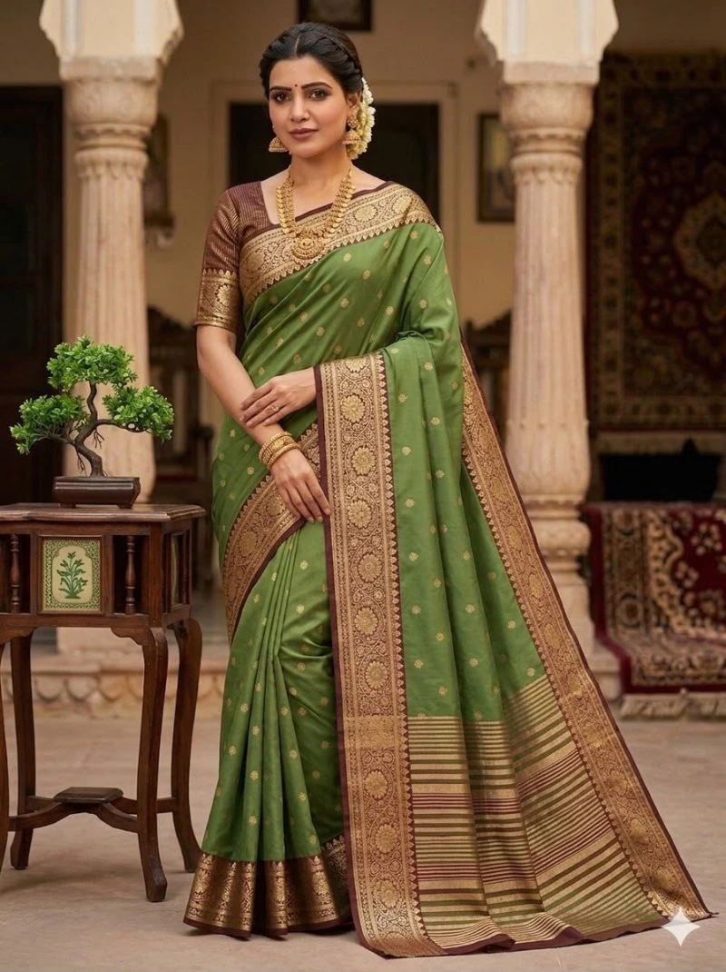 Aab Kaavya Vol 1 Pure Mercerised Soft Silk Meenakari Work Saree Collection 2