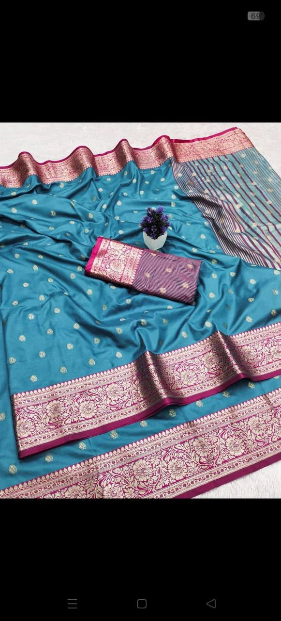 Aab Kaavya Vol 1 Pure Mercerised Soft Silk Meenakari Work Saree Collection 9