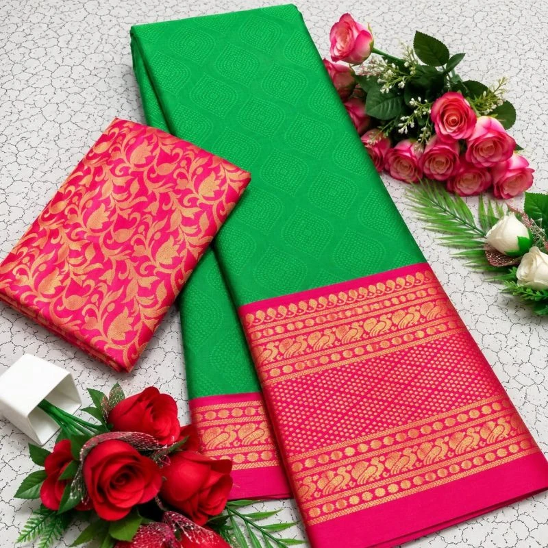 Aab Mandana Vol 2 Mercerised Copper Silk Weaving Saree Collection 11