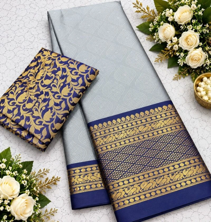 Aab Mandana Vol 2 Mercerised Copper Silk Weaving Saree Collection 14
