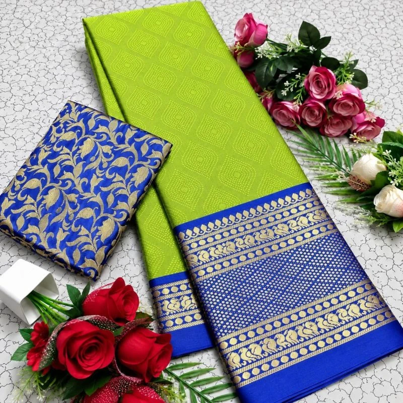 Aab Mandana Vol 2 Mercerised Copper Silk Weaving Saree Collection 3