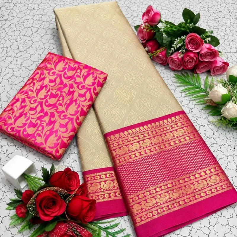 Aab Mandana Vol 2 Mercerised Copper Silk Weaving Saree Collection 5
