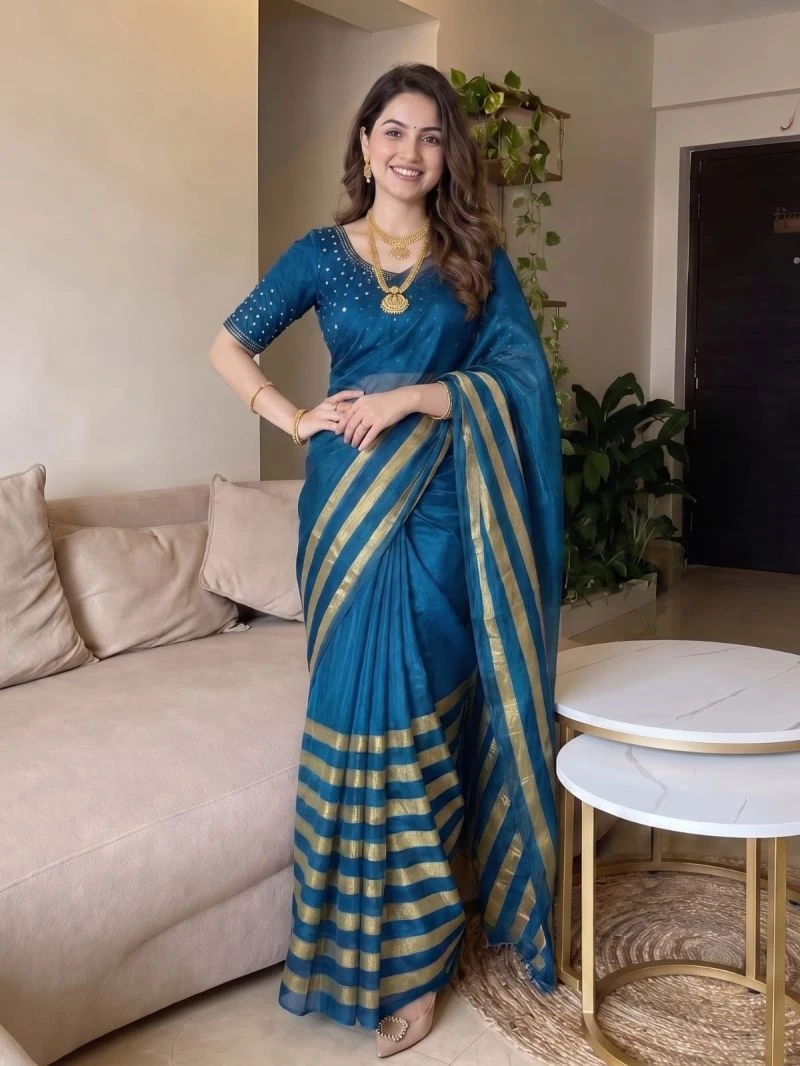 Aab Nine Patta Vol 1 Fandy Satin Silk Jarkan Work Saree Collection 16