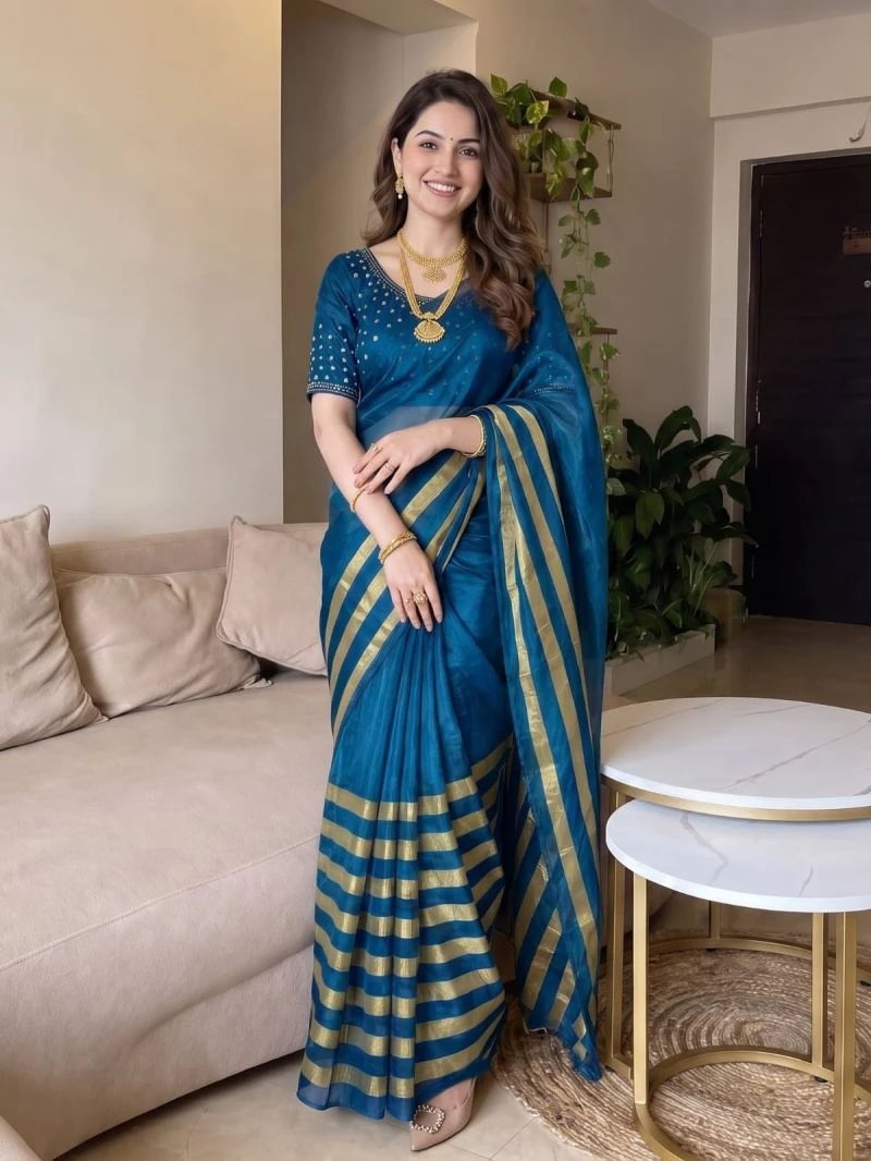 Aab Nine Patta Vol 1 Fandy Satin Silk Jarkan Work Saree Collection 17