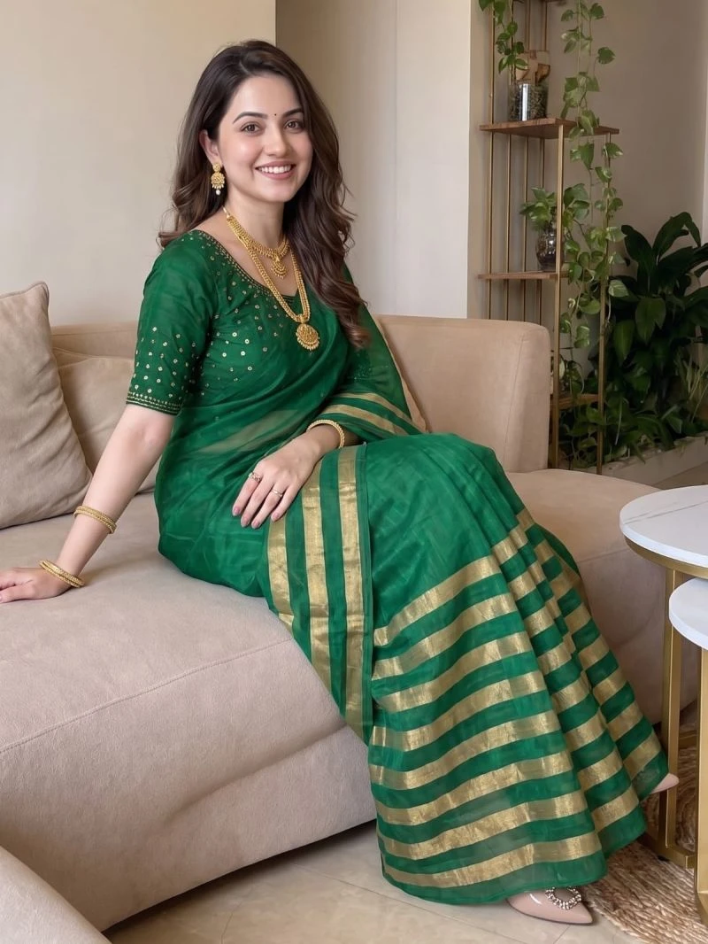 Aab Nine Patta Vol 1 Fandy Satin Silk Jarkan Work Saree Collection 2
