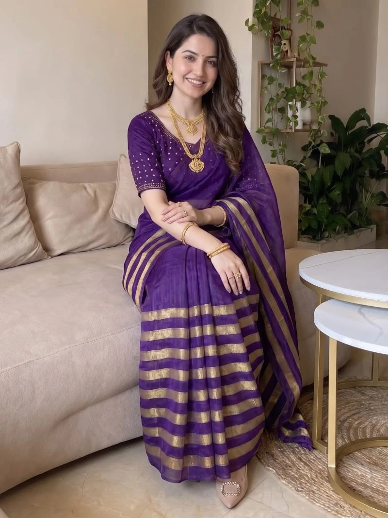 Aab Nine Patta Vol 1 Fandy Satin Silk Jarkan Work Saree Collection 3