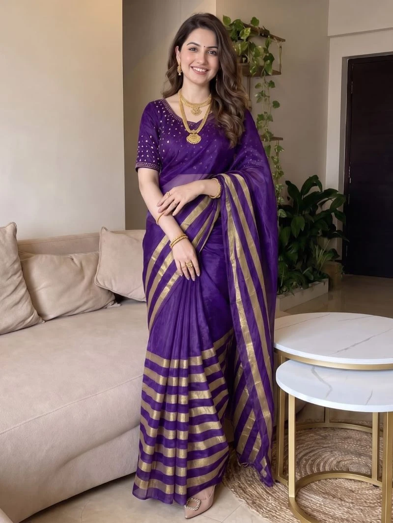 Aab Nine Patta Vol 1 Fandy Satin Silk Jarkan Work Saree Collection 5