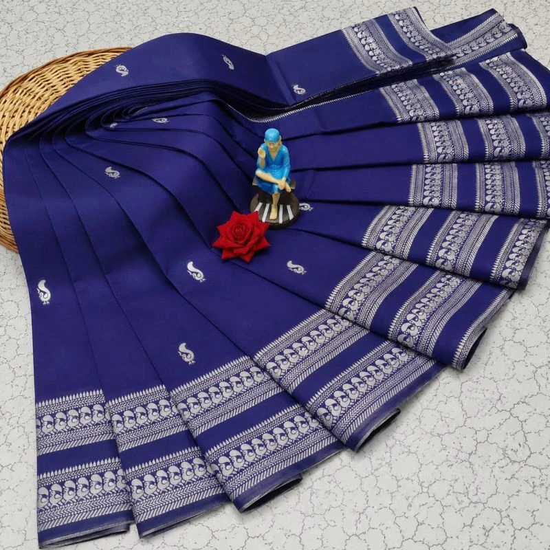 Aab Palak Art Silk Jacquard Border Saree Collection 7