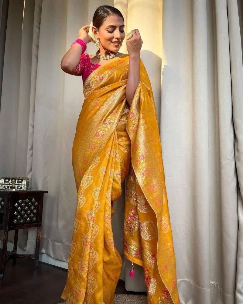 Aab Rajdwari Soft Silk Jacquard Border Designer Saree Collection 2